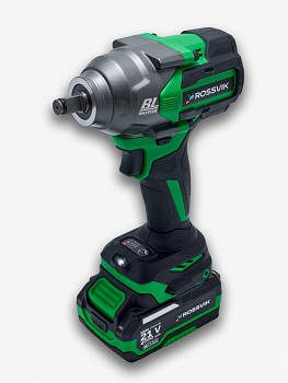 Гайковерт аккумуляторный ROSSVIK RIW-1000, 1/2", 1000Nm, 21В, 1,9кг Арт.RIW1000/2, 2 АКБ, ЗУ, кейс
